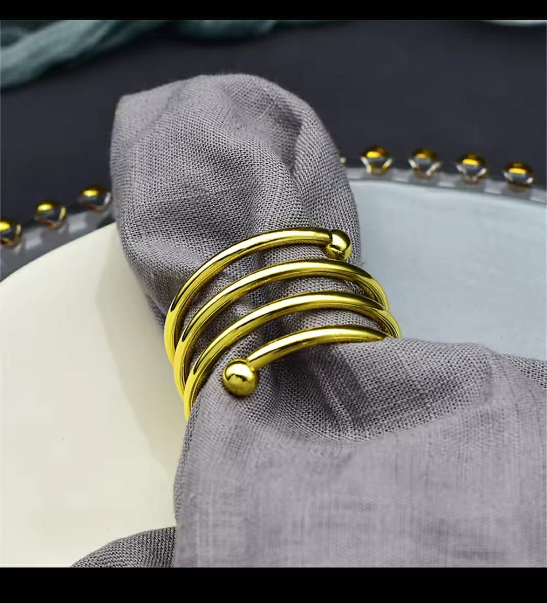 6pcs Napkin ring holder | - Elegant Households KE