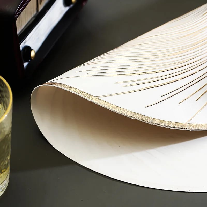 6pcs pvc non - woven, waterproof table mats | - Elegant Households KE