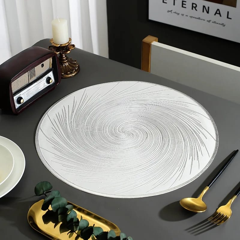 6pcs pvc non - woven, waterproof table mats | - Elegant Households KE