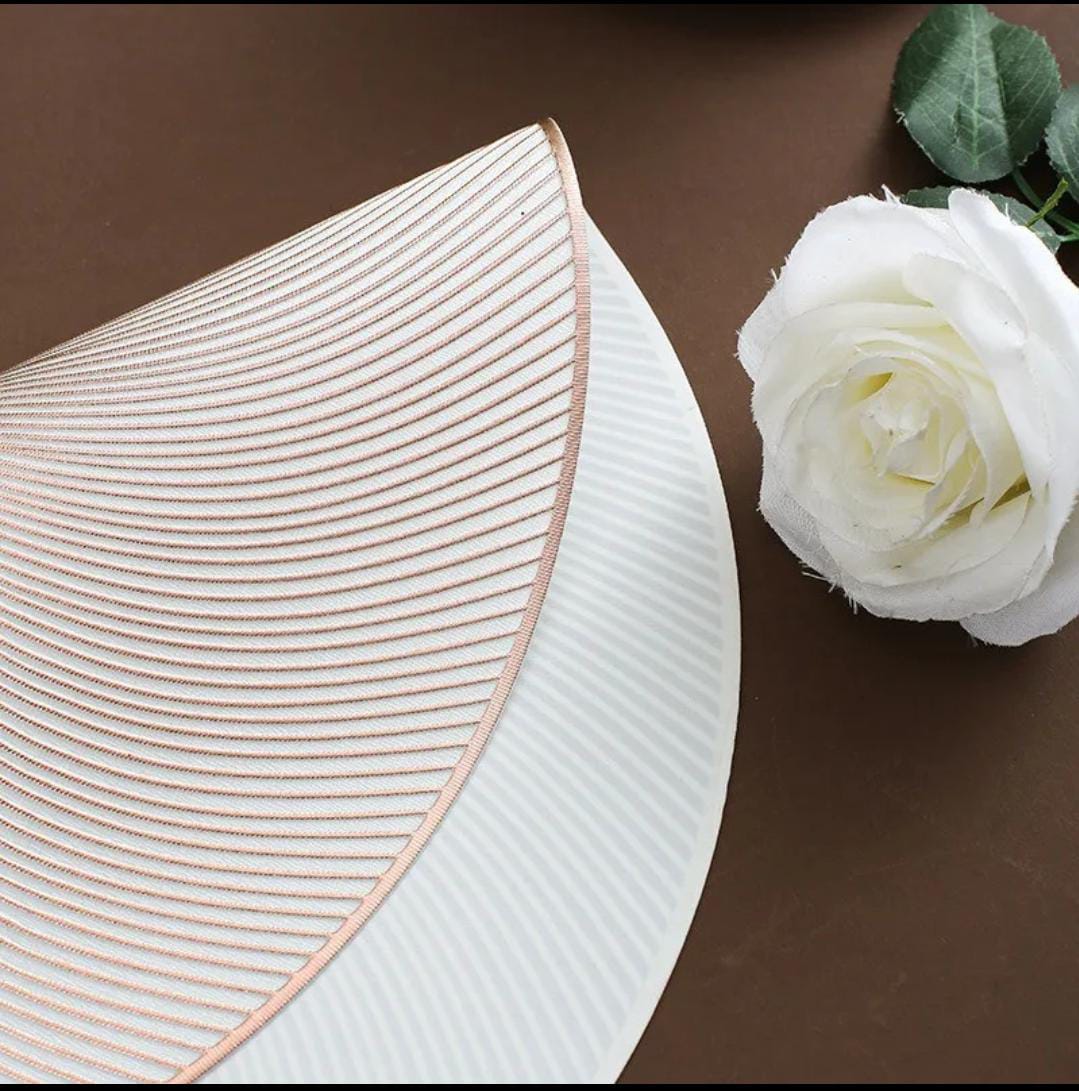 6pcs pvc non - woven, waterproof table mats  | - Elegant Households KE