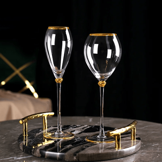 6pcs Royal Design Crystal glasses Goblets | - Elegant Households KE