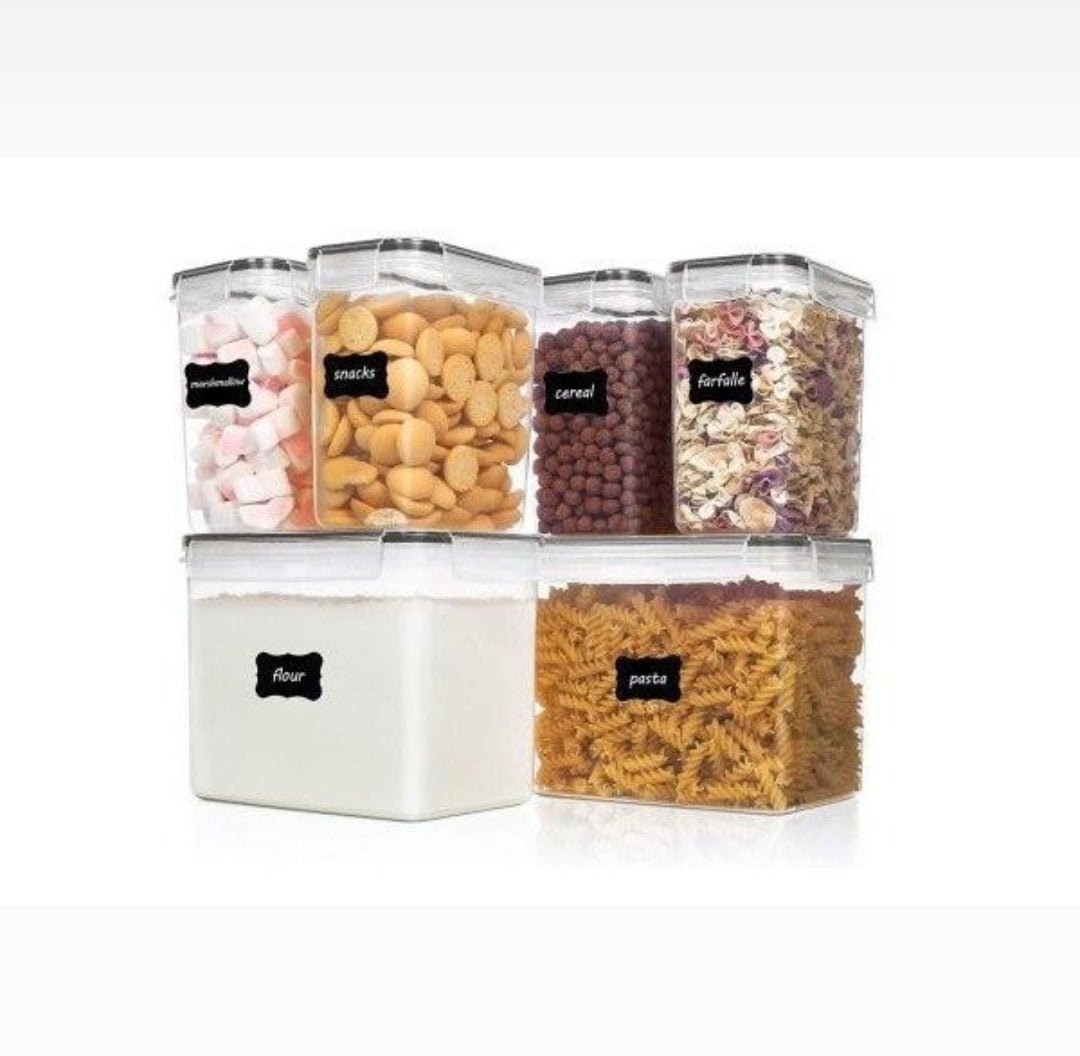 6pcs set airtight storage containers | - Elegant Households KE