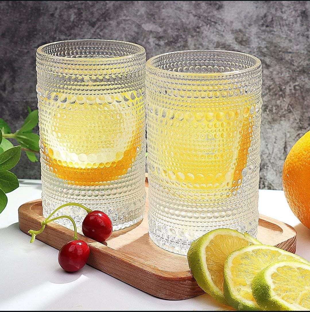 6pcs water/juice glass | - Elegant Households KE
