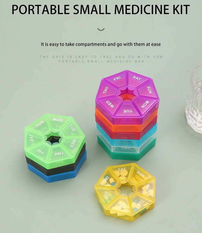 7 days pill/medicine storage box | - Elegant Households KE