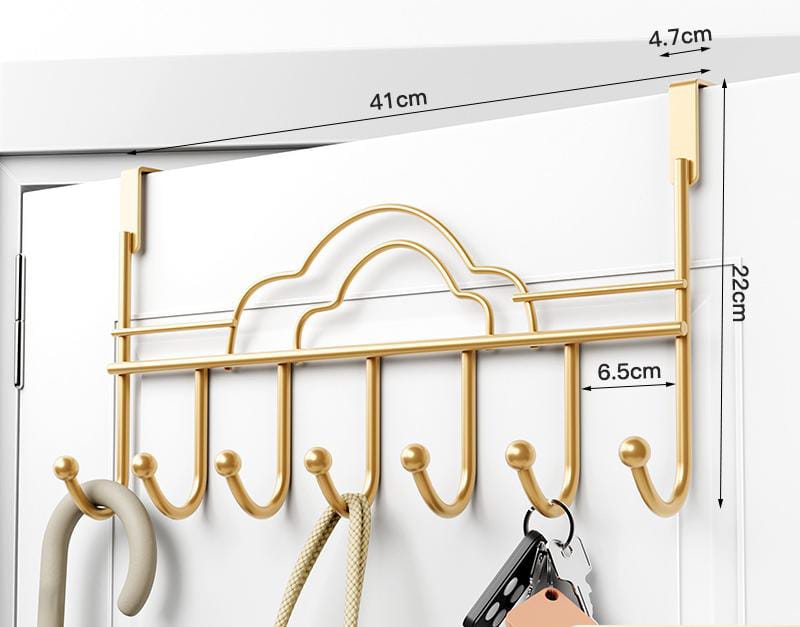 7 hook heavy duty over the door shoe rack | - Elegant Households KE
