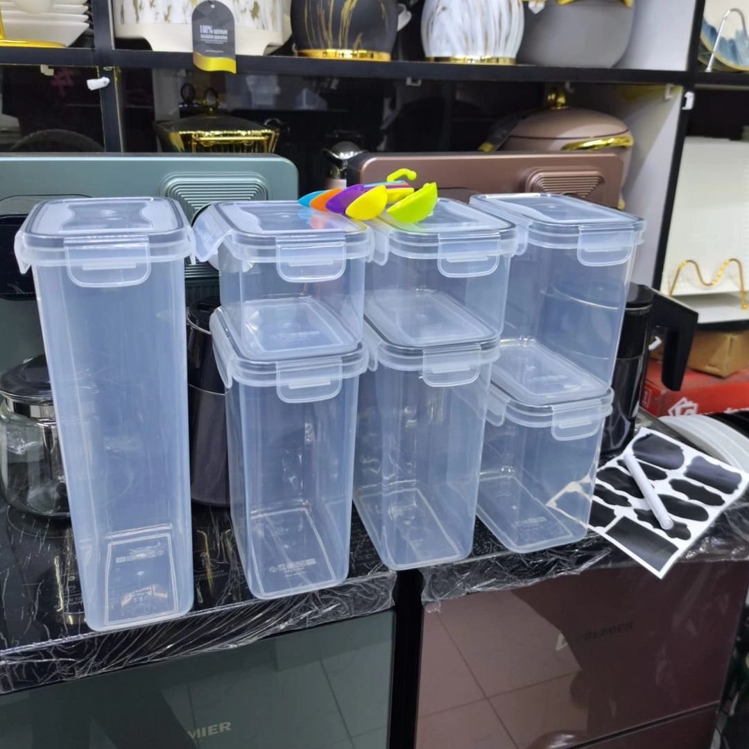 7pcs Food/Pantry Storage Containers | - Elegant Households KE