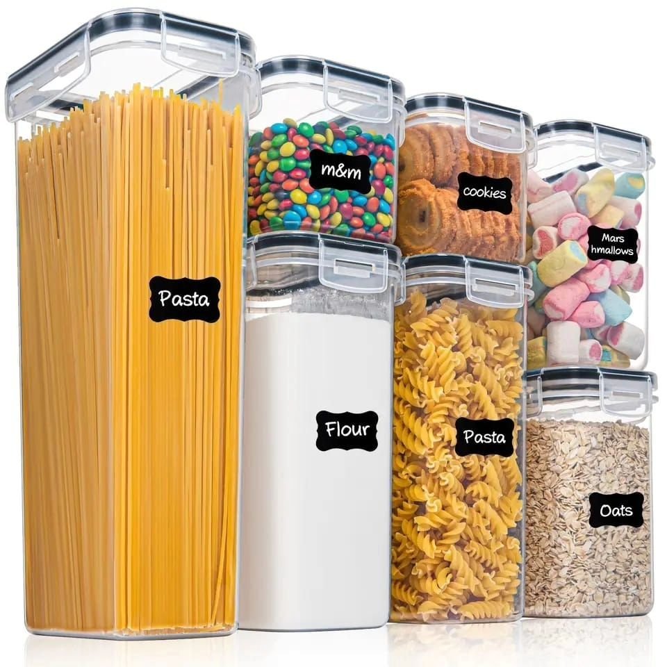 7pcs Food/Pantry Storage Containers | - Elegant Households KE