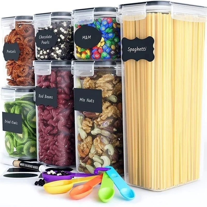 7pcs Food/Pantry Storage Containers | - Elegant Households KE