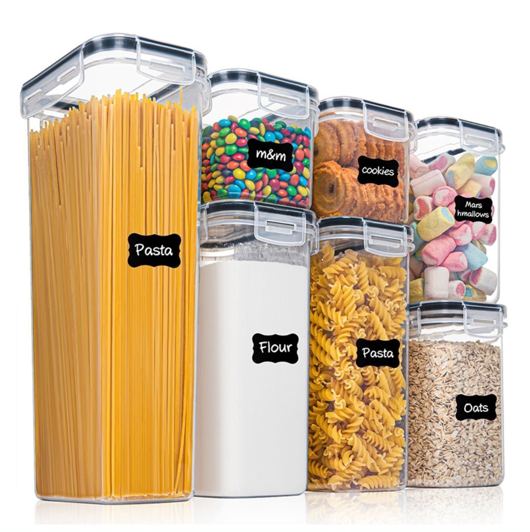 7pcs Food/Pantry Storage Containers | - Elegant Households KE
