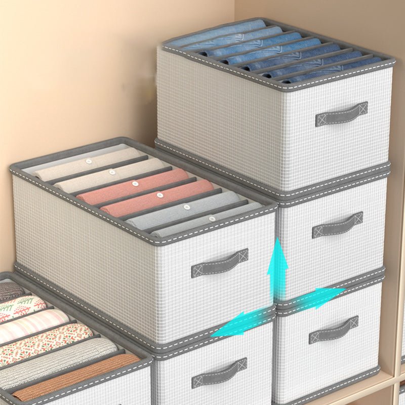 8 grid Jeans Compartment Storage Box | - Elegant Households KE