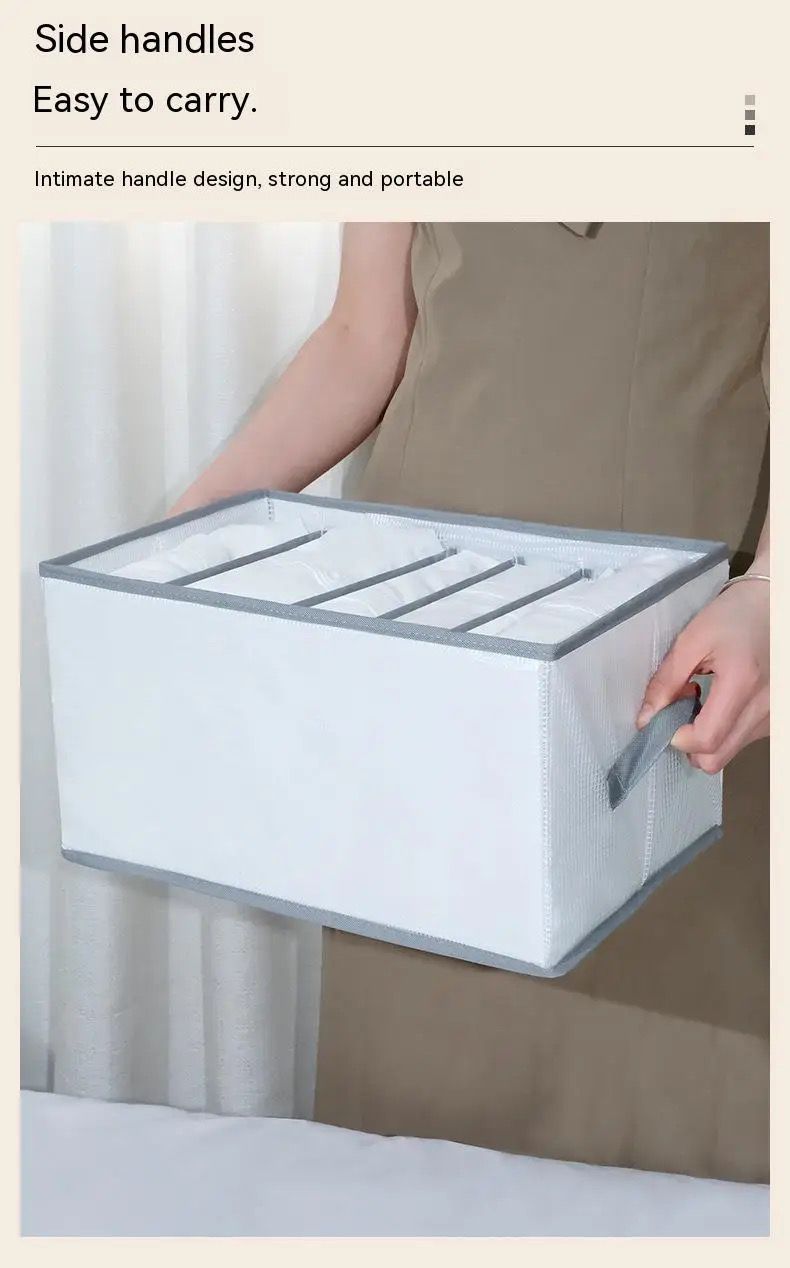 8 grid Jeans Compartment Storage Box | - Elegant Households KE