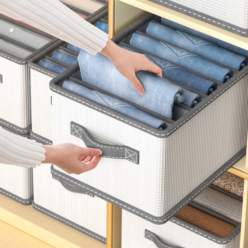 8 grid Jeans Compartment Storage Box | - Elegant Households KE
