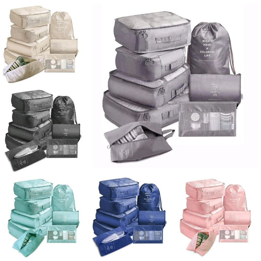 8 in 1 Travel Bag Organiser | - Elegant Households KE
