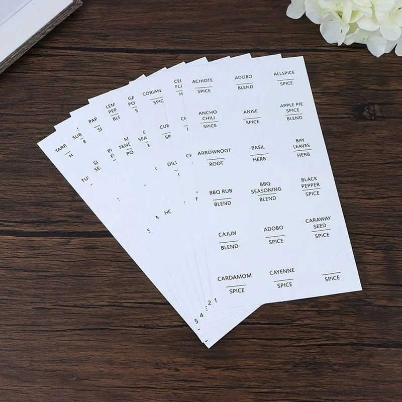 8 Sheet Pantry Stickers | - Elegant Households KE