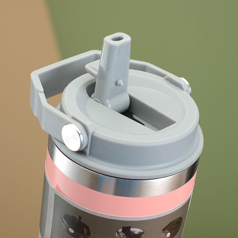 890ml Thermal coffee cup/thermos /water bottle/Themal mug with handle | - Elegant Households KE