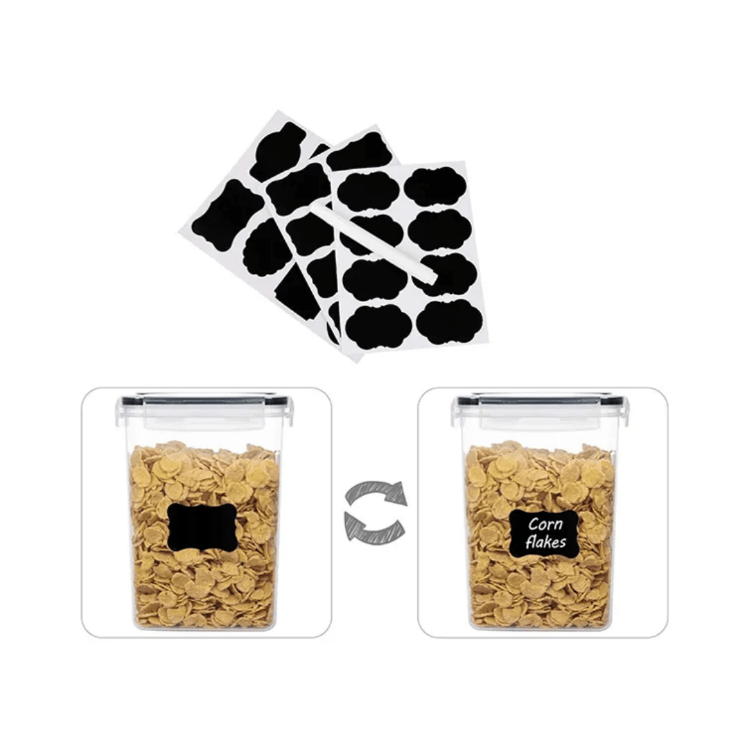 8pcs food/cereal pantry storage containers | - Elegant Households KE