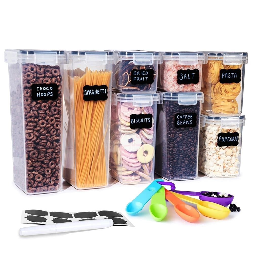 8pcs Food/Pantry Storage Containers | - Elegant Households KE
