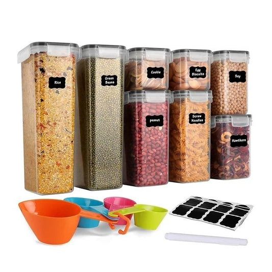8pcs Food/Pantry Storage Containers | - Elegant Households KE