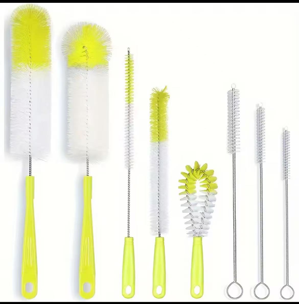 8PCS Straw & Tea Stain Removal Brush Set | - Elegant Households KE