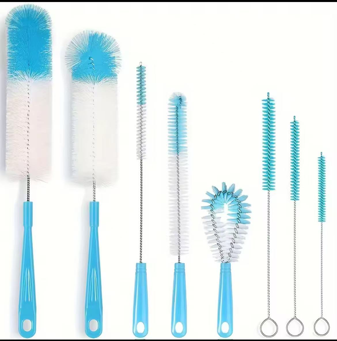 8PCS Straw & Tea Stain Removal Brush Set | - Elegant Households KE