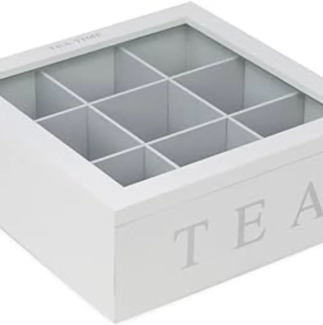9 Grid Tea Bags Organizer Box | - Elegant Households KE