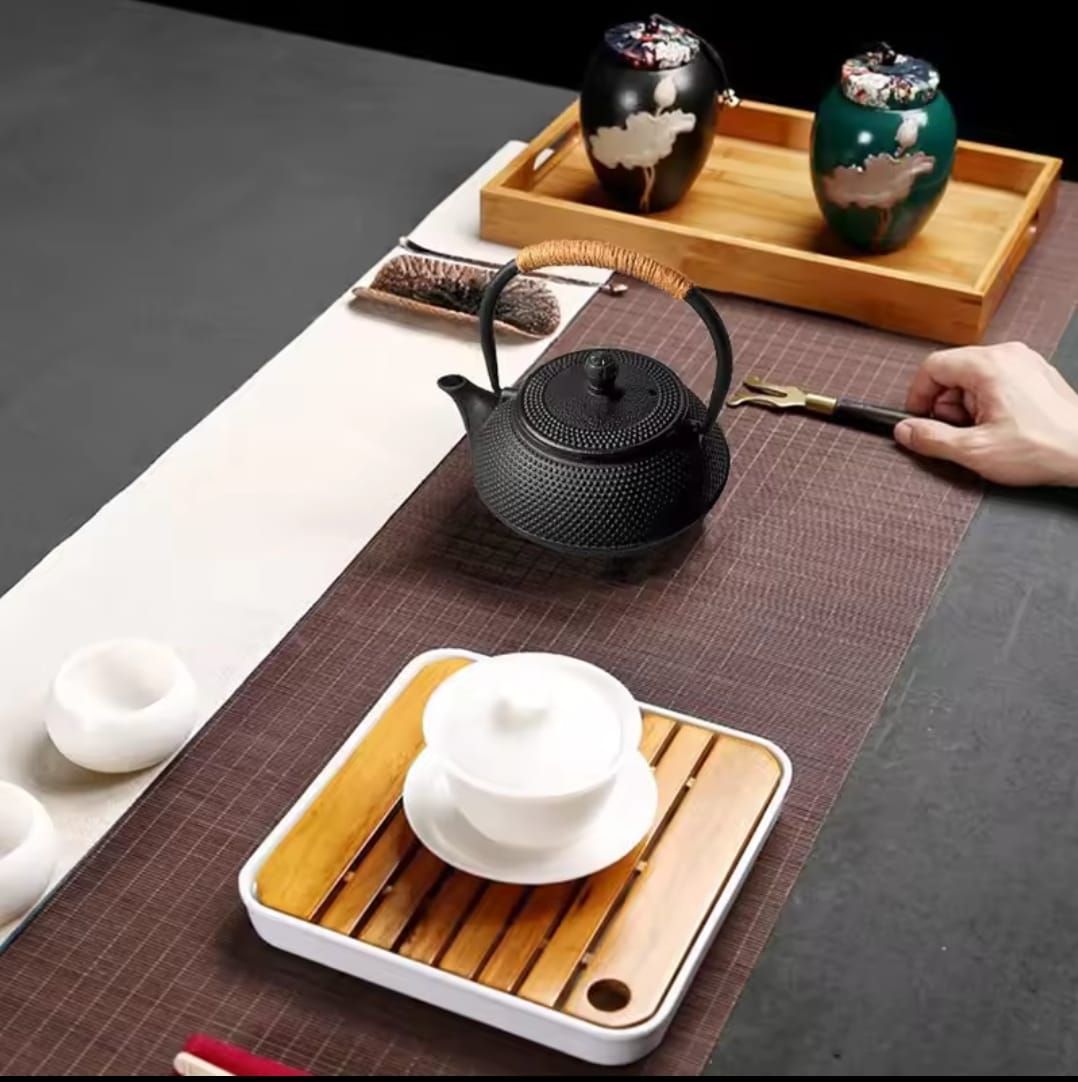 900ml Cast Iron Set Teapot Japanese Tea Tetsubin Pot | - Elegant Households KE