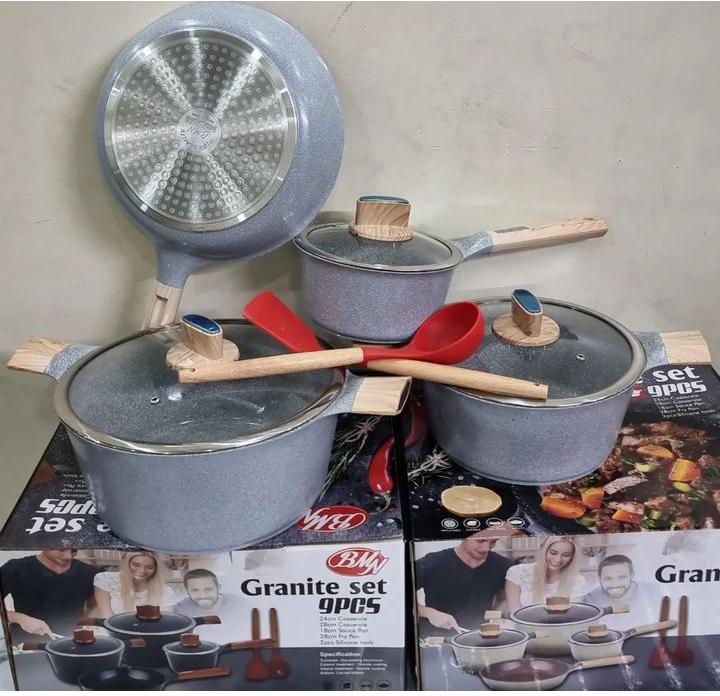 9pcs BMN Granite Set | - Elegant Households KE