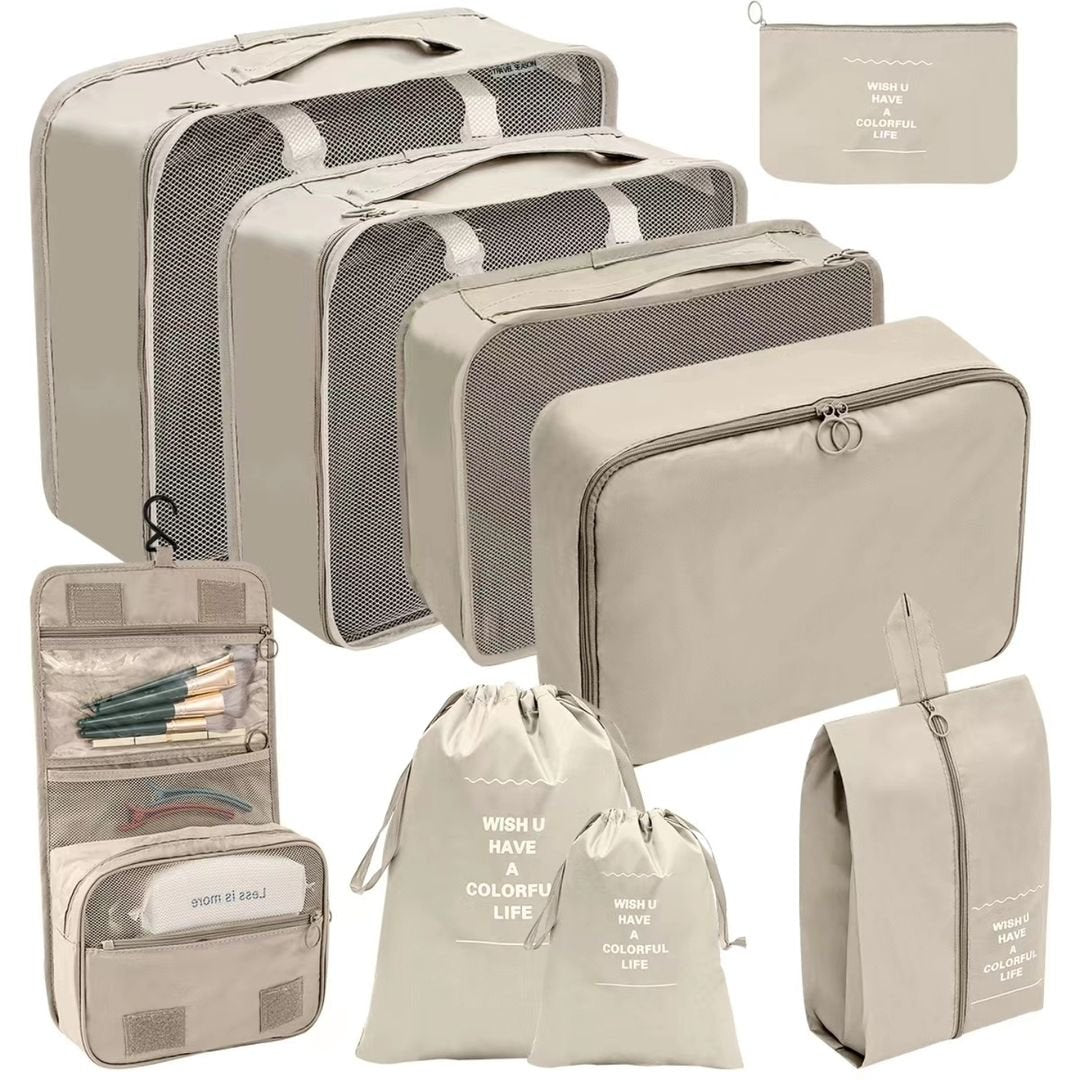 9pcs Luggage Travel Organizers For Suitcase | - Elegant Households KE