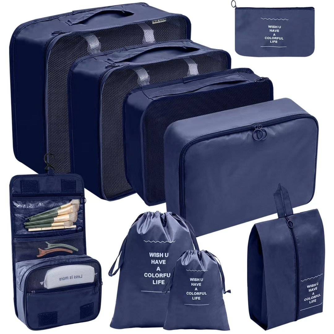 9pcs Luggage Travel Organizers For Suitcase | - Elegant Households KE