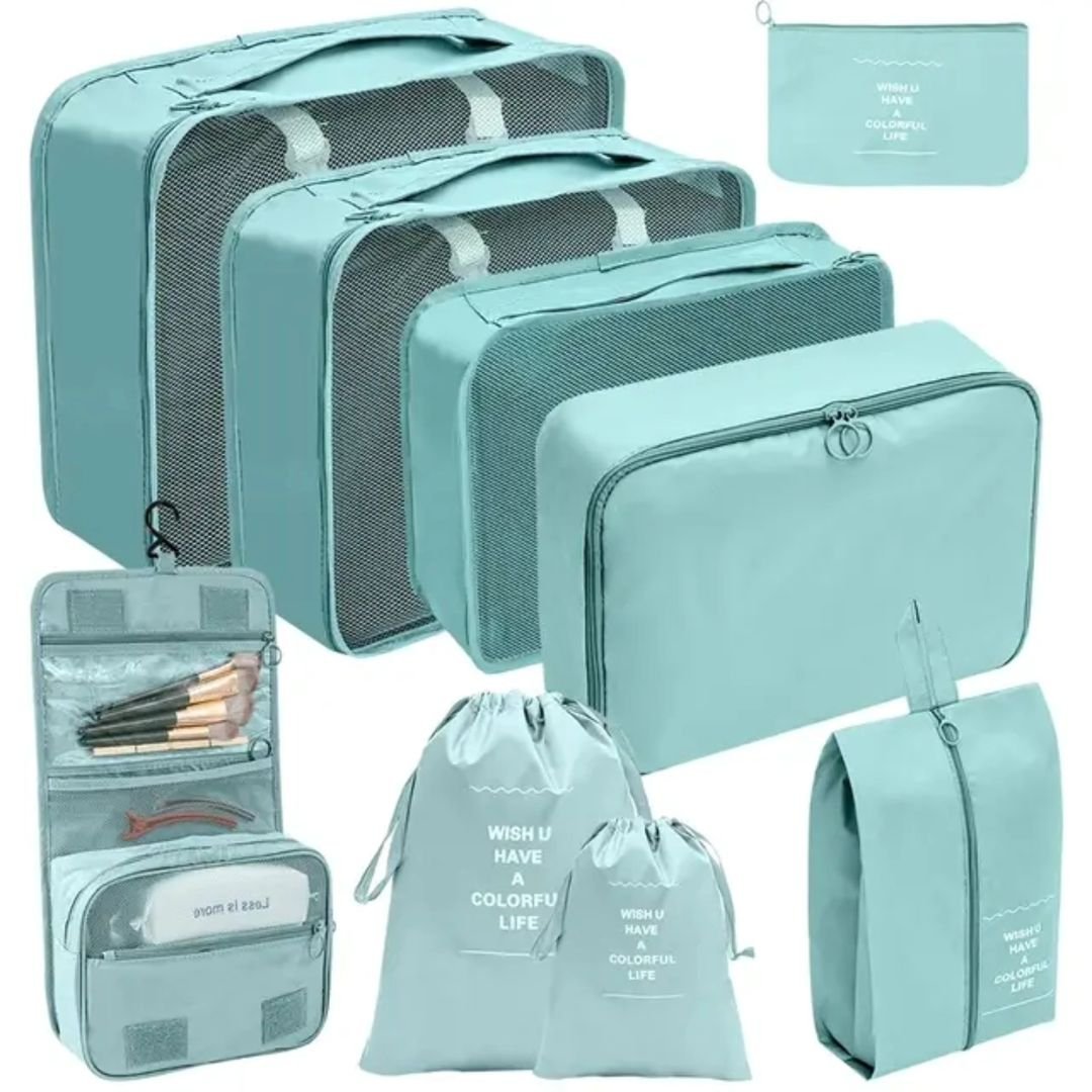 9pcs Luggage Travel Organizers For Suitcase | - Elegant Households KE