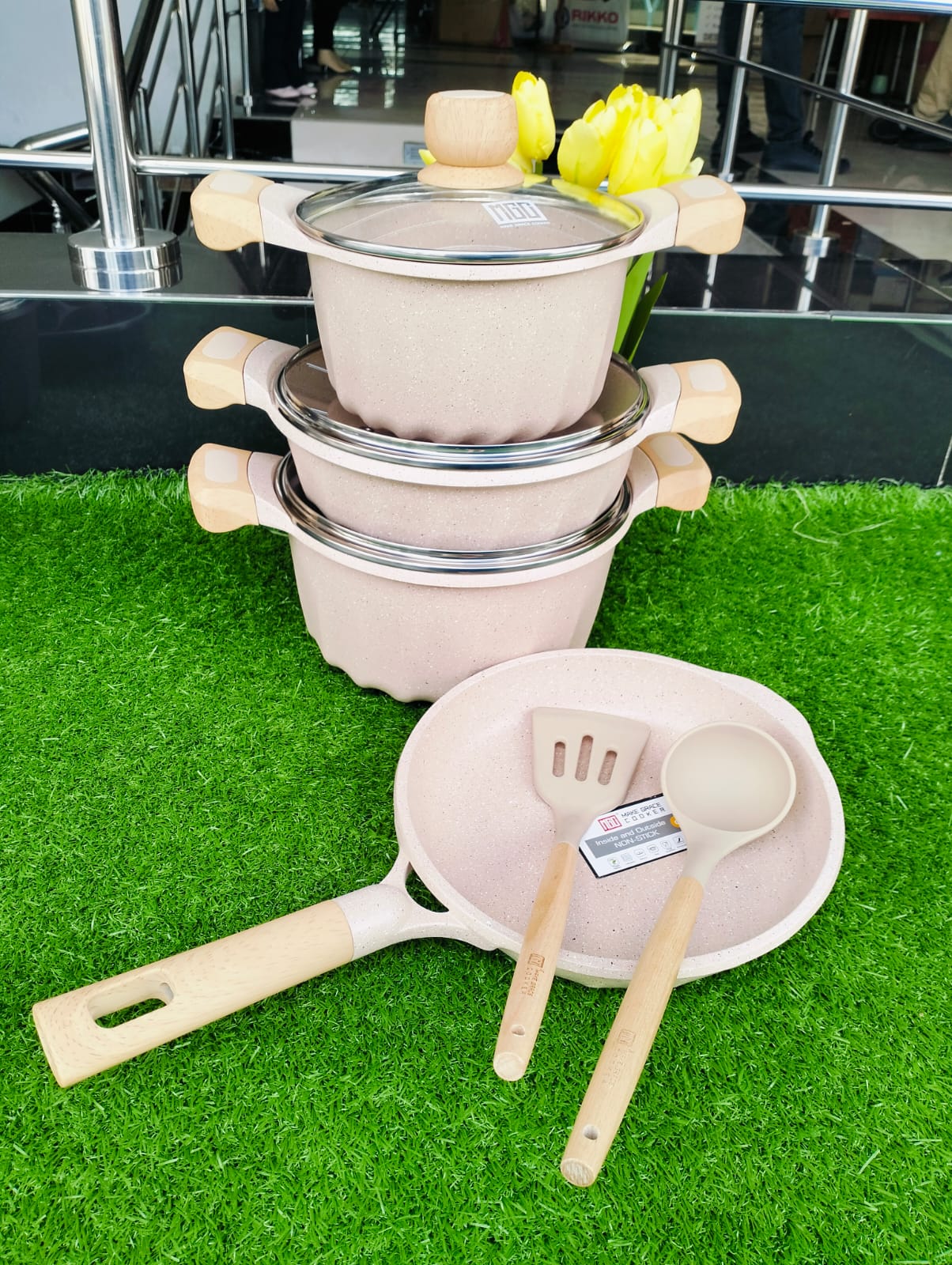 9pcs MGC Granite cookware set | - Elegant Households KE