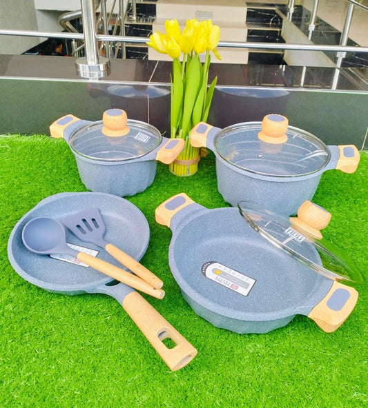 9pcs MGC Granite cookware set | - Elegant Households KE