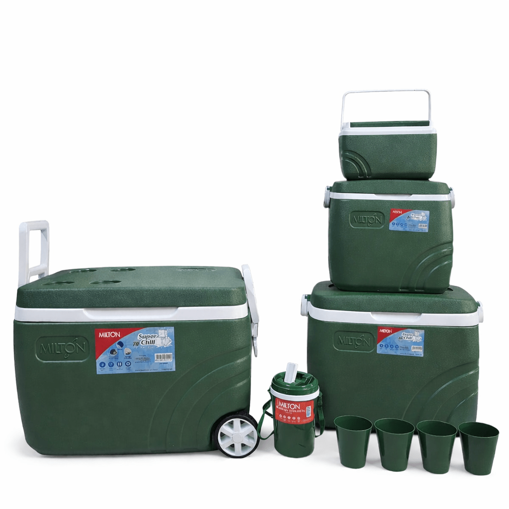 9pcs Milton Super Chill Cooler Box Set 70L–3L | - Elegant Households KE