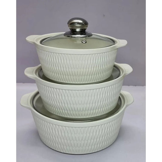 High Quality 3 in 1 Ceramic Serving Dish