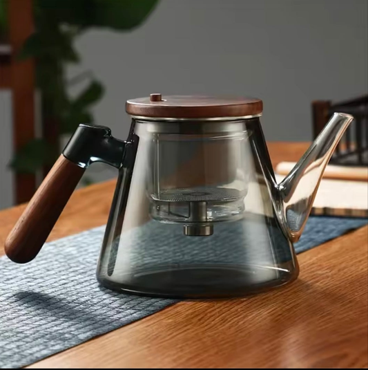 Classy Frosted Glass Tea & Beverage Pot