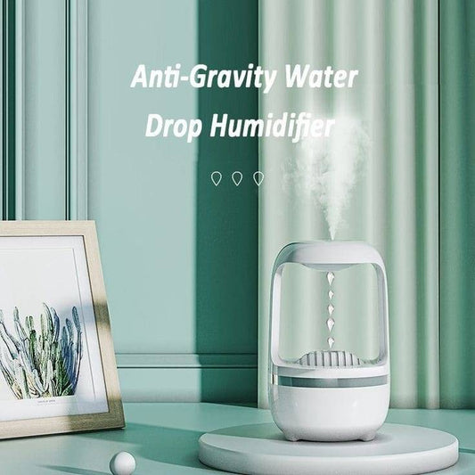 Anti gravity water droplets humidifier 