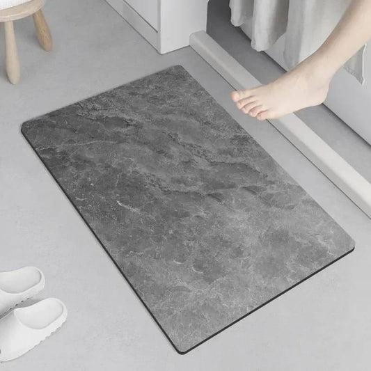 Marble-like Antislip absorbent bathroom mat