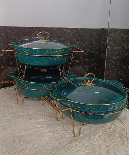 Ceramic food warmers/serving bowls