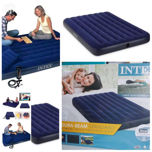 INTEX INFLATABLE MATTRESS with free electric pump 