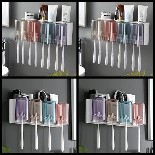 Toothbrush/Toothpaste holder