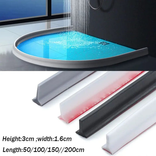 Silicone Shower Barrier Bathroom Water Stopper
