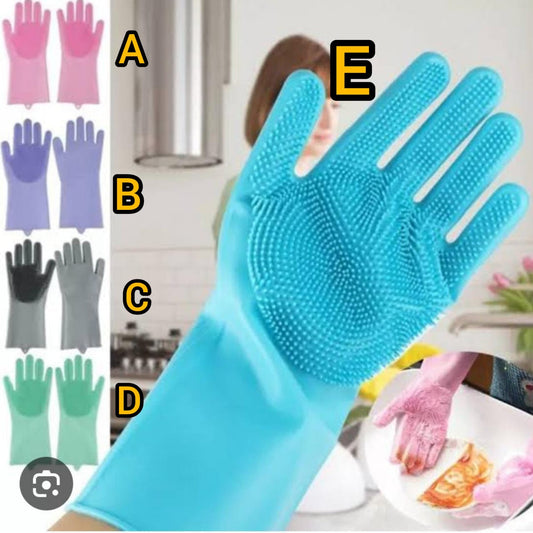 Silicone washing gloves