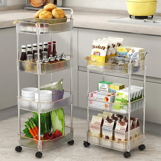 Multi-layer Kitchen Trolleys for Living Room Bedroom Toy Snack Organizer Cart