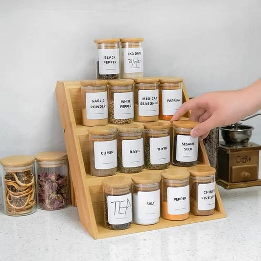 3 Tier bamboo spice Set