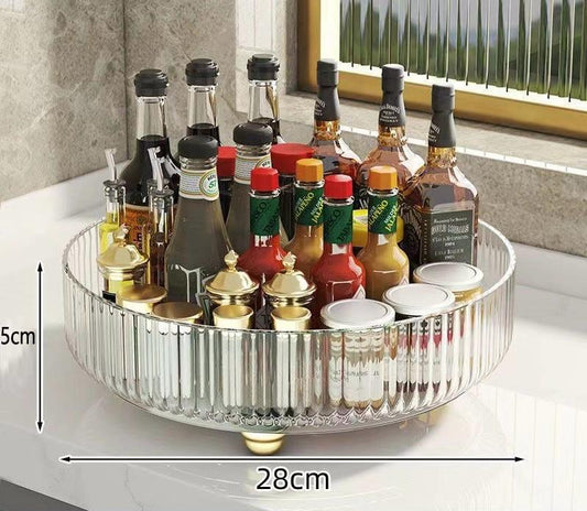 360-degree Rotating Turntable Organizer