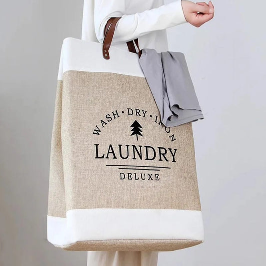 Foldable laundry deluxe basket