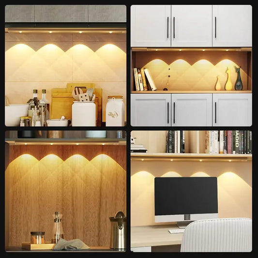 Led motion sensor light with magnetic stickers