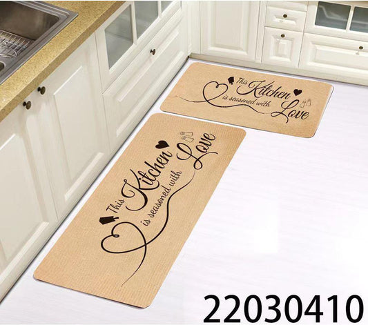 Big size 2pc kitchen mats with rubber bottom