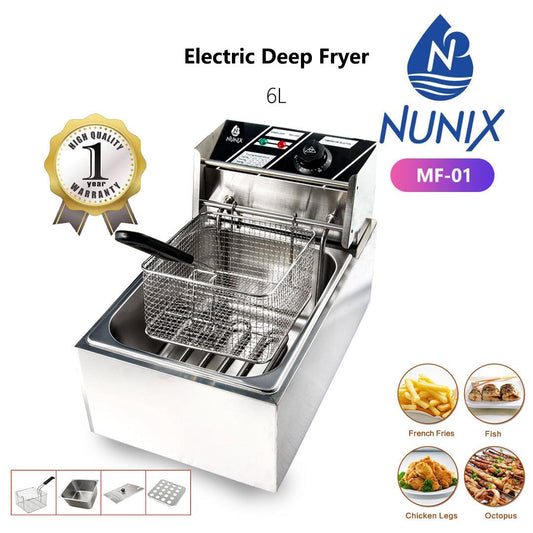 Single electric deep fryer