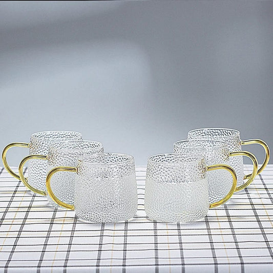 Snowflakes borosilicate cups